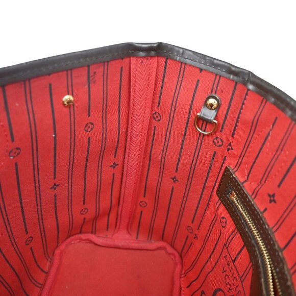 LOUIS VUITTON Neverfull PM Shoulder Tote Bag Damier Leather Brown N51109 14KB393 - Picture 12 of 16